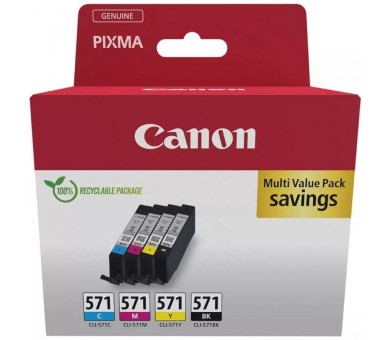 pEste multipack contiene un deposito de tinta de cada color negro cian magenta y amarillo Gracias al sistema ChromaLife100 esto