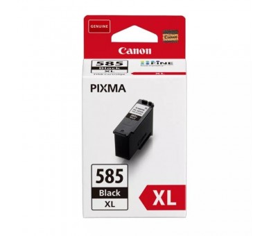 pEl cartucho de tinta negra Canon PG 585XL ofrece tinta de pigmento negro precisa y duradera para imprimir documentos en casa E