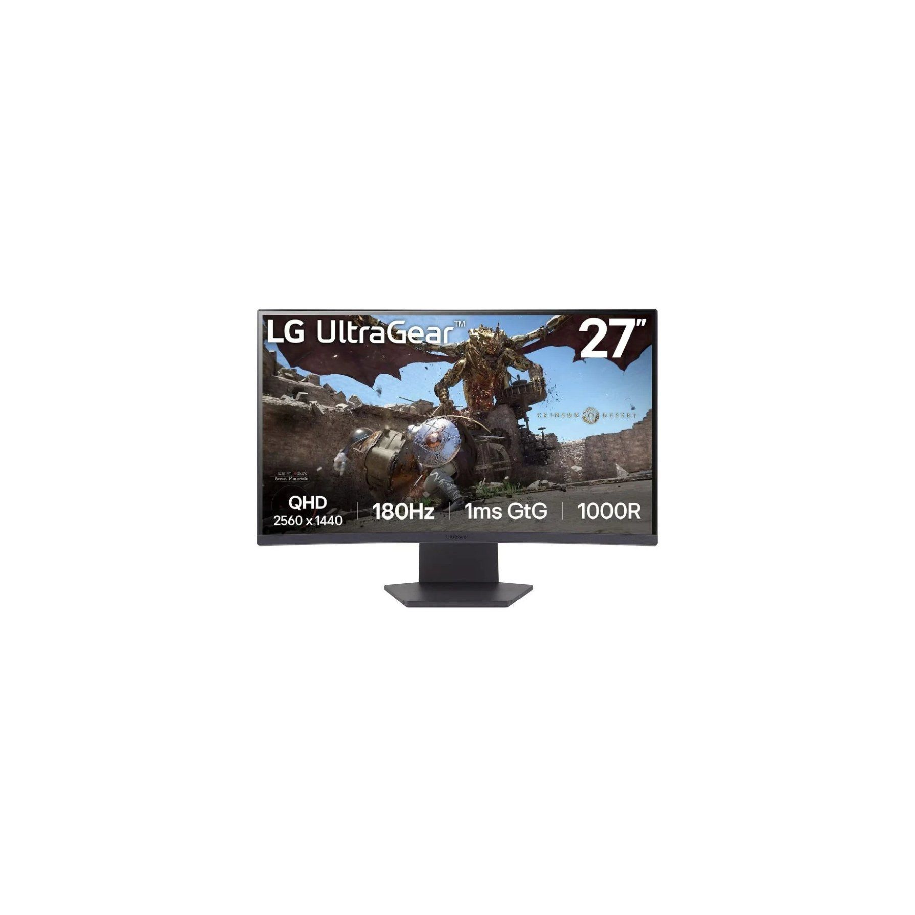 h2Monitor gaming LG UltraGear 27 684cm curvo 1000R 1ms 2560 x 1440 QHD 180Hz AMD FreeSync h2divh2Descubre la inmersion a 1000R 