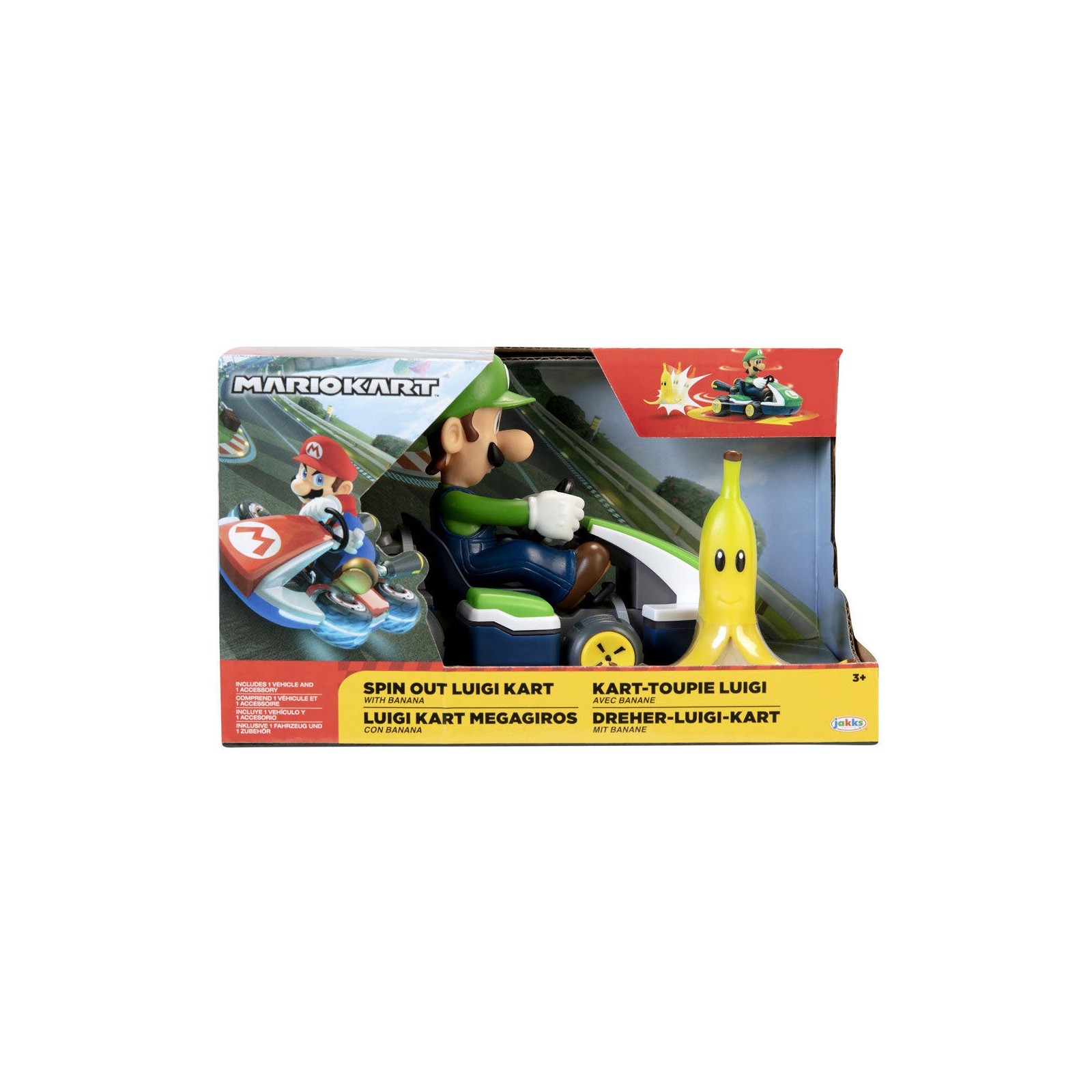 Figura Luigi Kart Megagiros Mario Kart 6,5Cm