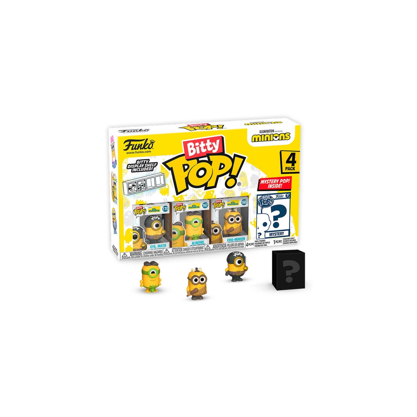 Blister 4 Figuras Bitty Pop Minions Series 1