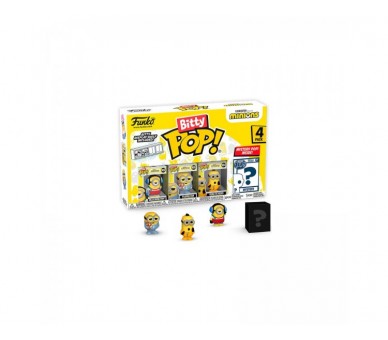 Blister 4 Figuras Bitty Pop Minions Series 3