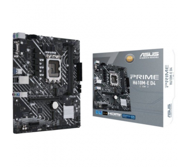 h2PRIME H610M E D4 CSM h2divpPlaca base Intel H610 LGA 1700 micro ATX con DDR4 PCIe 40 dos ranuras M2 Realtek 1 Gb Ethernet Dis