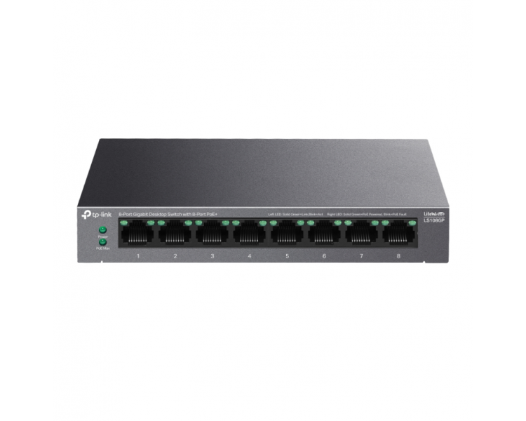 SWITCH TP LINK LS108GP 8 PUERTOS GIGABIT DESKTOP POE