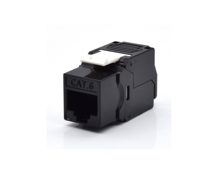 CAT 6 MoDULO KEYSTONE SIN BLINDAJE TOOLFREE COLOR NEGRO