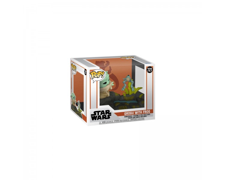 Figura Pop Deluxe Star Wars The Mandalorian Grogu With Frog