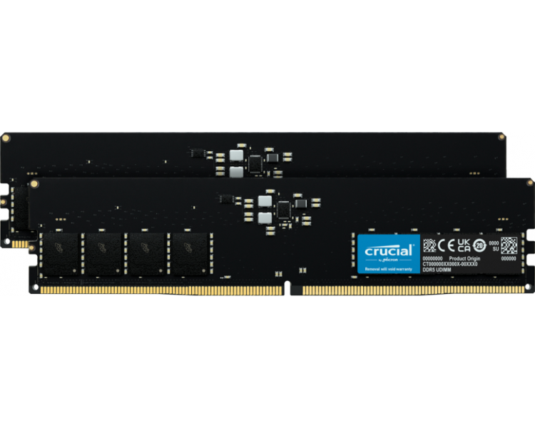 Memoria ram ddr5 64gb 2x32gb crucial