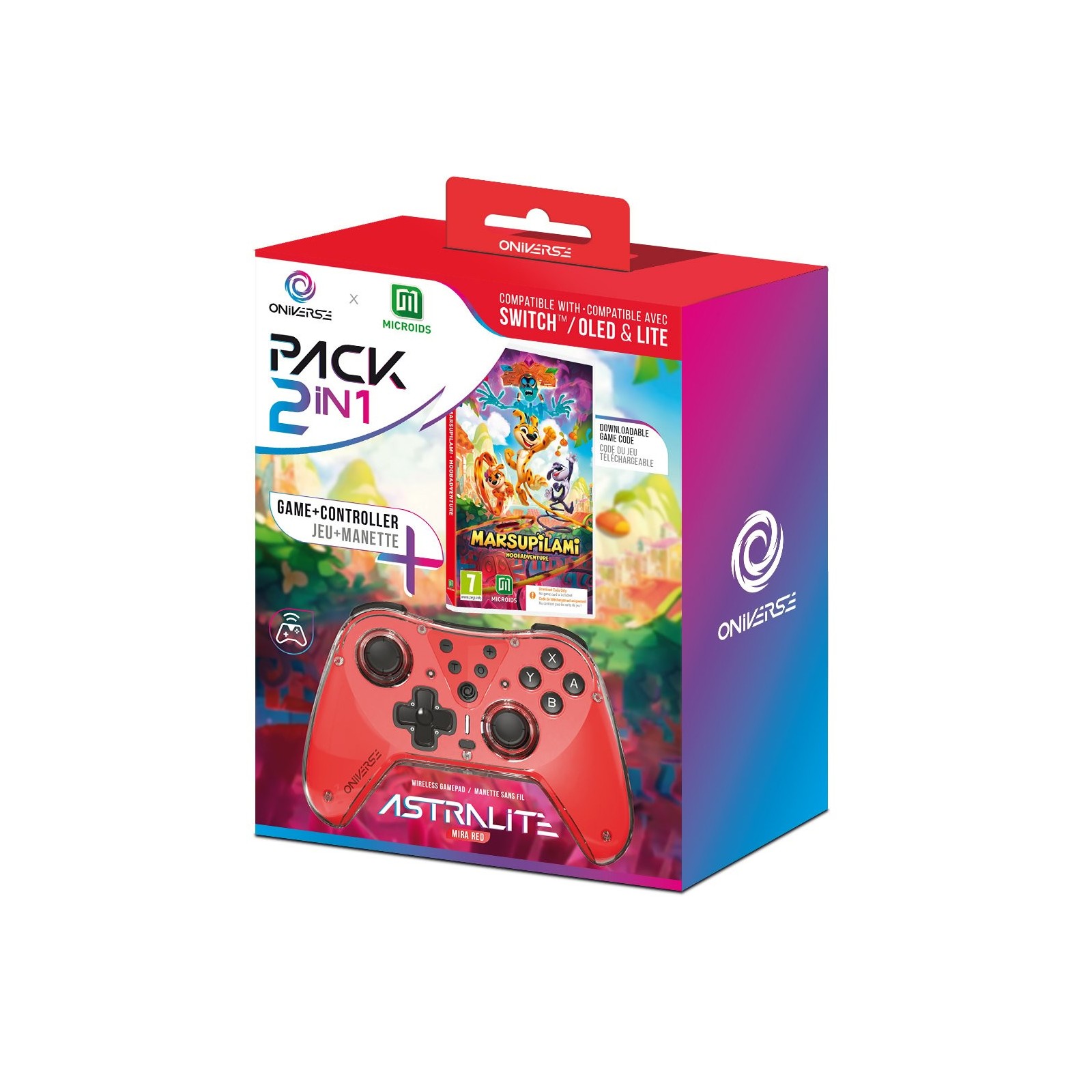 Oniverse Astralite controller + Marsupilami Hoobadventure (Code in Box)