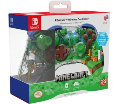 PDP REALMZ WIRELESS CONTROLLER MINECRAFT FOREST (SWITCH/LITE/OLED)