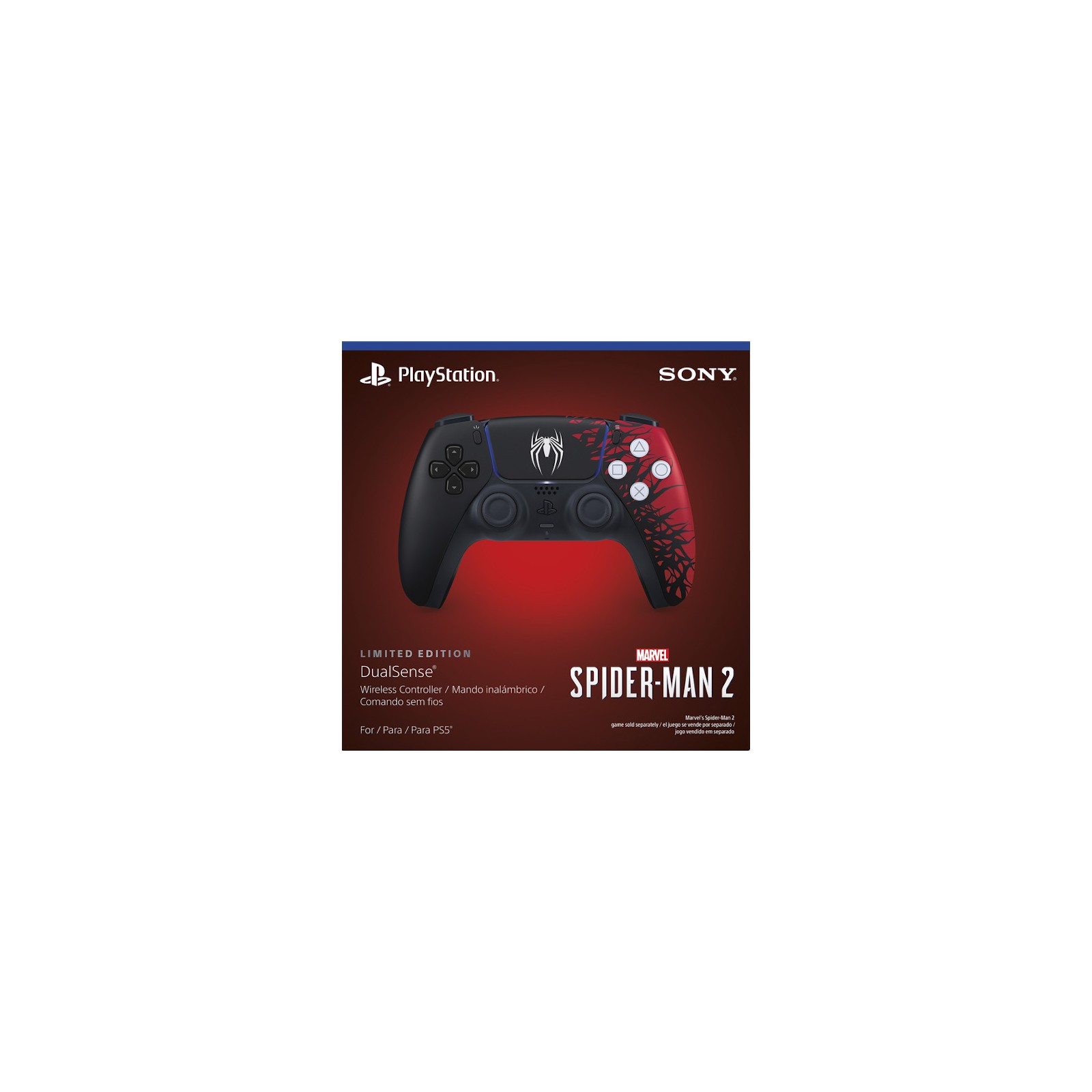 DUALSENSE WIRELESS CONTROLLER MARVEL’S SPIDER-MAN 2 (EDICION LIMITADA) (IMP)