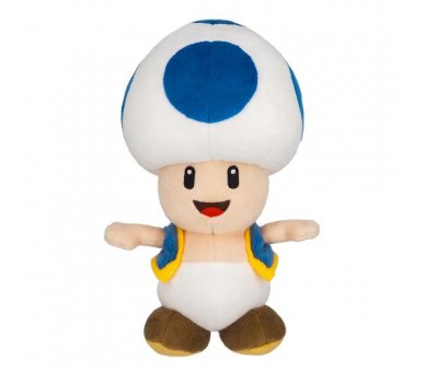 Nintendo Peluche Super Mario: Toad Blue 20cm