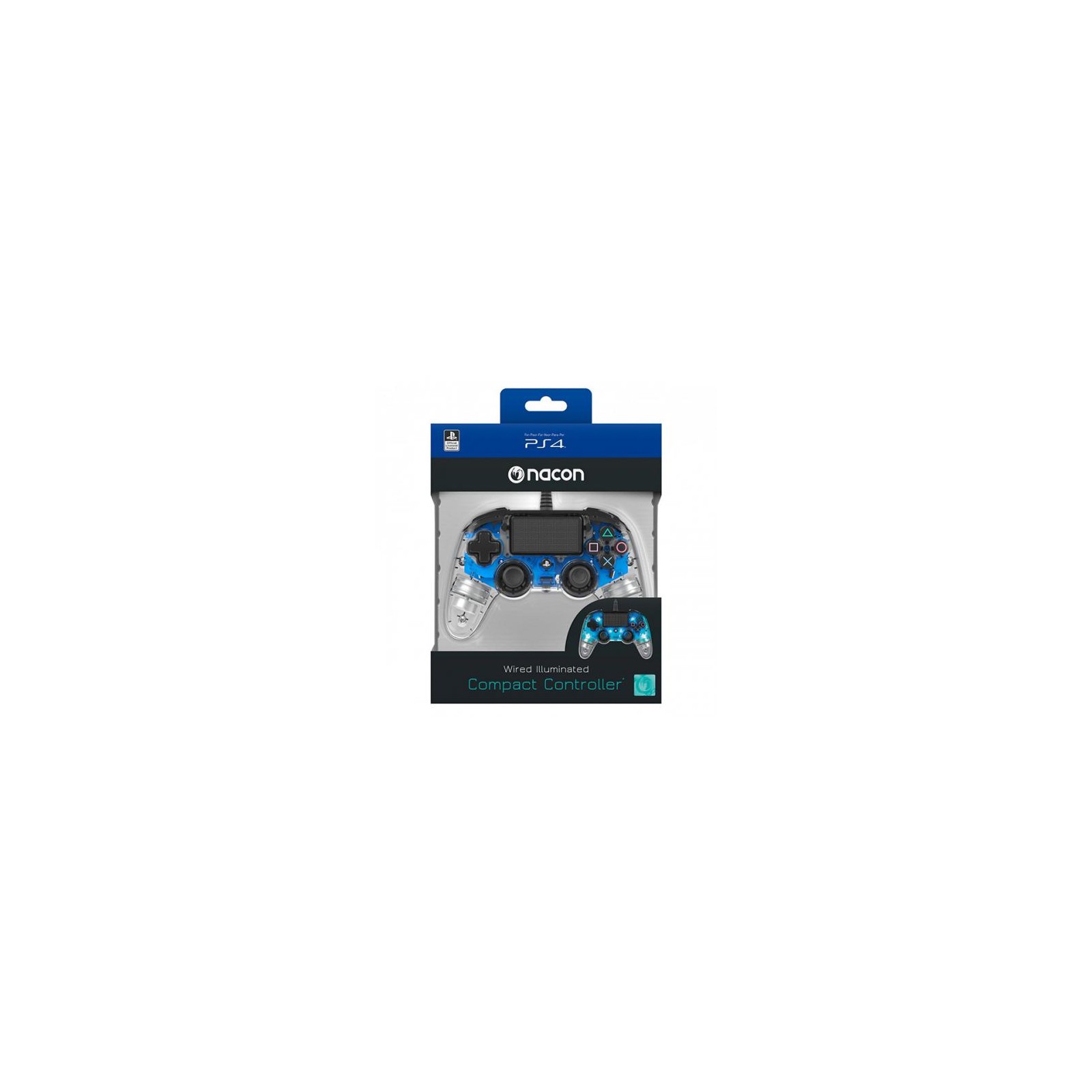 Wired Pad Ps4 Blue Luminoso Nacon