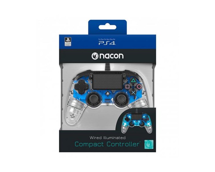 Wired Pad Ps4 Blue Luminoso Nacon