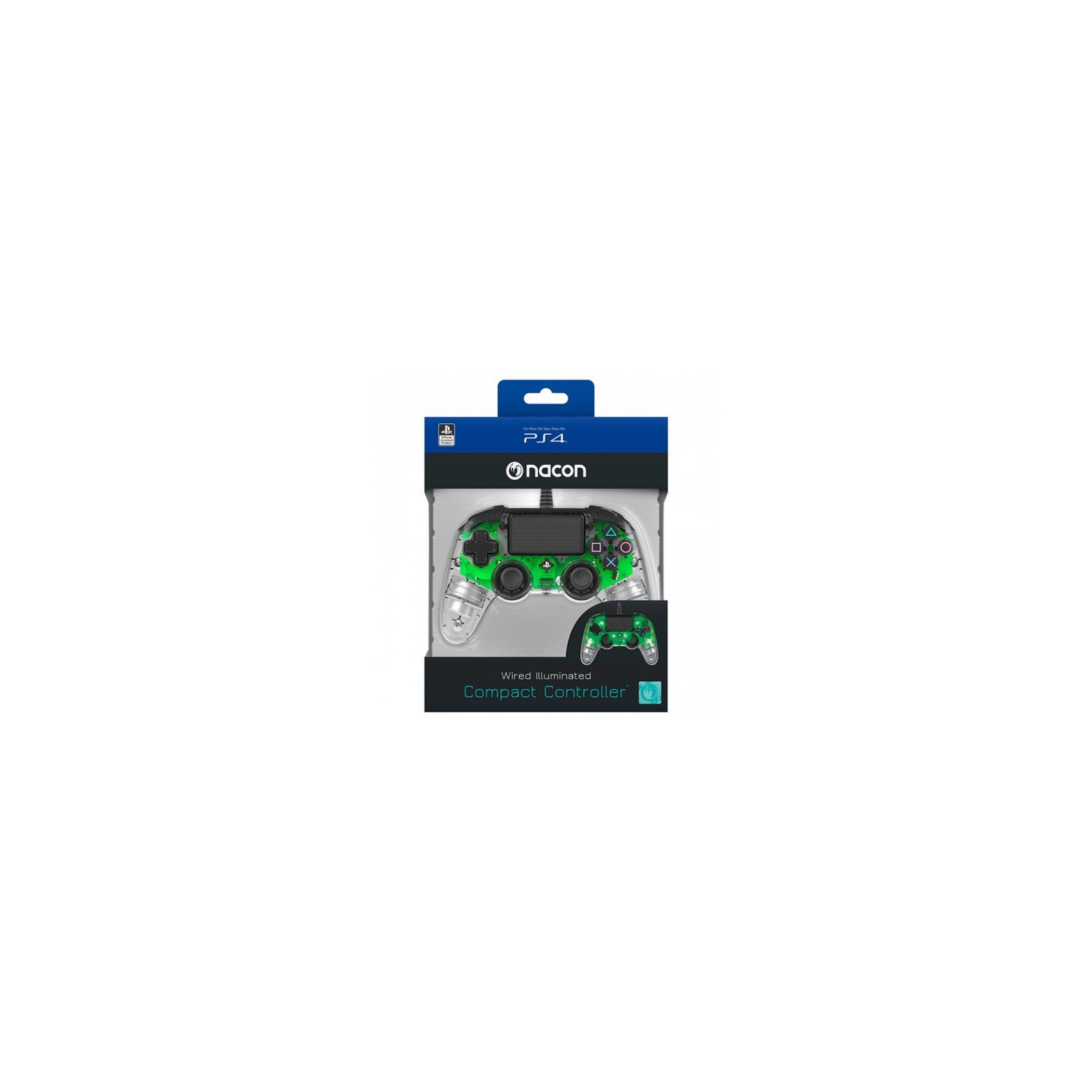 Wired Pad Ps4 Green Luminoso Nacon