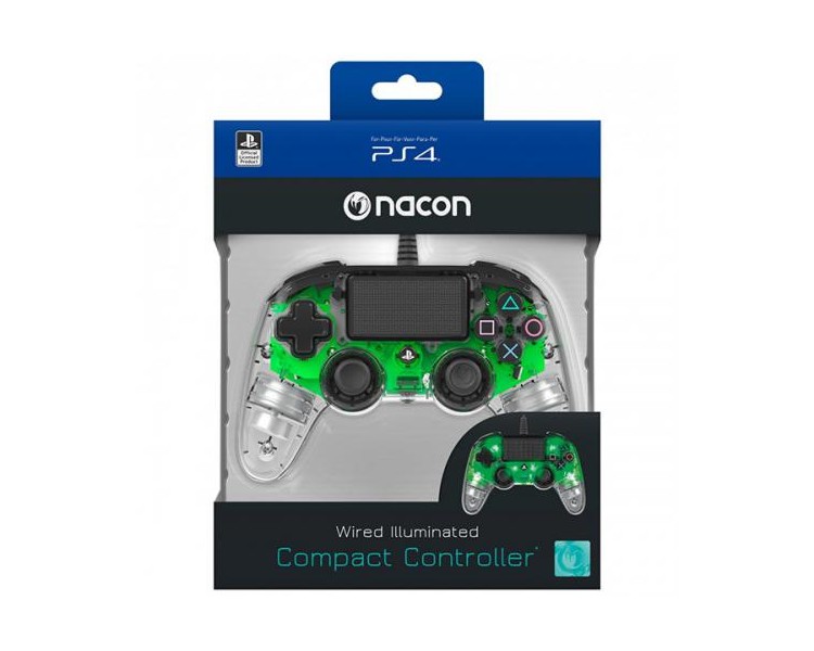 Wired Pad Ps4 Green Luminoso Nacon