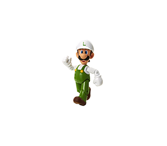 Action Figure Super Mario Bros - Fire Luigi