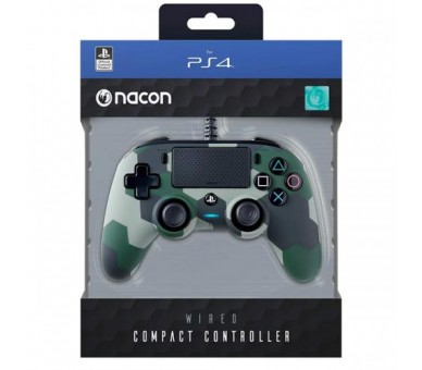 Wired Pad Ps4 Camo Green Nacon