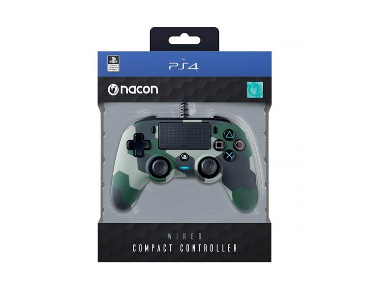 Wired Pad Ps4 Camo Green Nacon