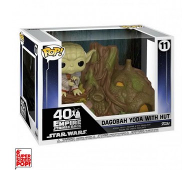 Funko POP! Star Wars 40Th: Dagobah Yoda w/Hut (11) DLX