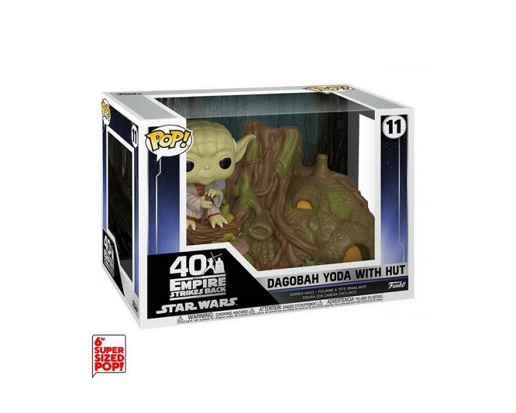 Funko POP! Star Wars 40Th: Dagobah Yoda w/Hut (11) DLX