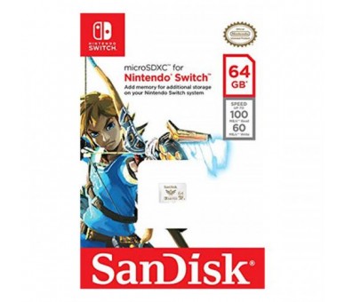 Micro SD Sandisk SDXC 64 GB Zelda