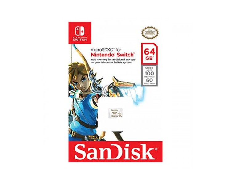 Micro SD Sandisk SDXC 64 GB Zelda