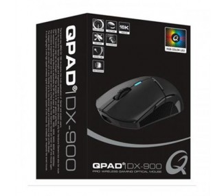 Mouse Ottico Pro Gaming WiFi DX900 16000 Dpi Qpad