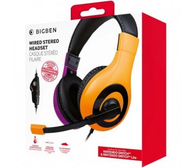 Cuffie Stereo Gaming V1 Bicolor Fucsia/Arancio Switch