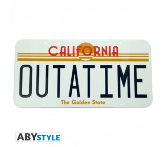 Ritorno Al Futuro Metal Plate: Outatime (28x38)