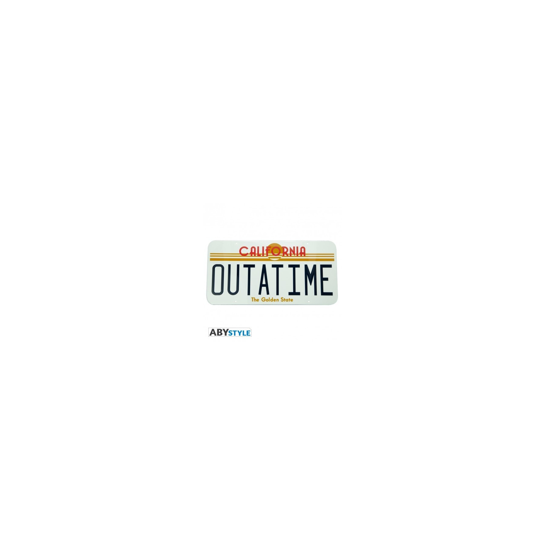 Ritorno Al Futuro Metal Plate: Outatime (28x38)