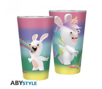 Bicchiere Lapins Cretins : Rainbow Rabbids - 400ml