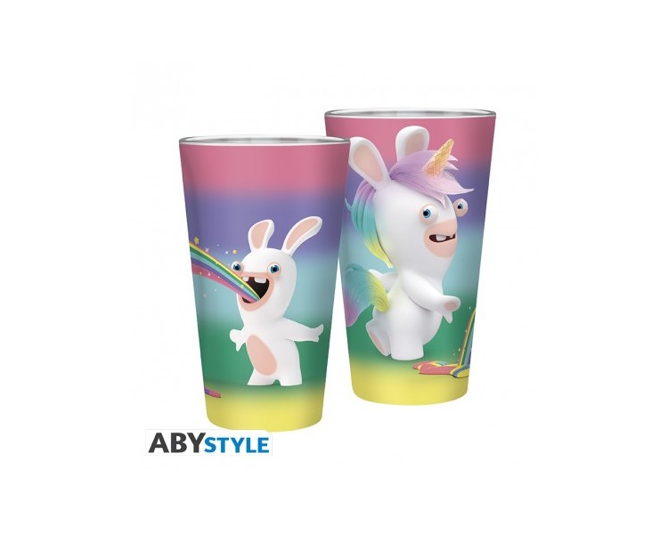 Bicchiere Lapins Cretins : Rainbow Rabbids - 400ml