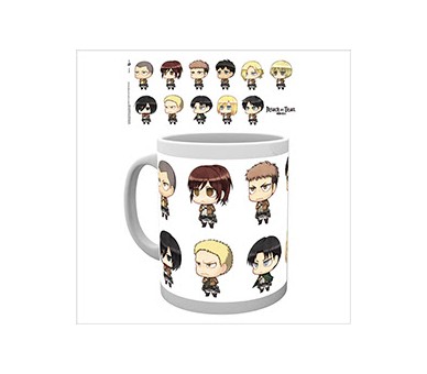 Tazza Attack On Titan - All Chibis - Subli