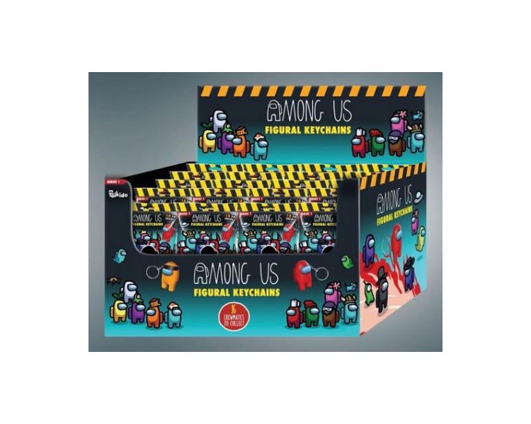 Among Us Keychains Crewmates Display (Mult. 24)