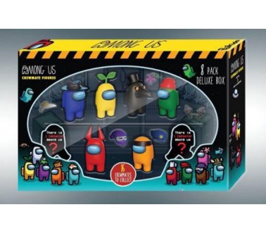 Among Us Mini Figures 8-pack Crewmates Deluxe Box 4-5 cm