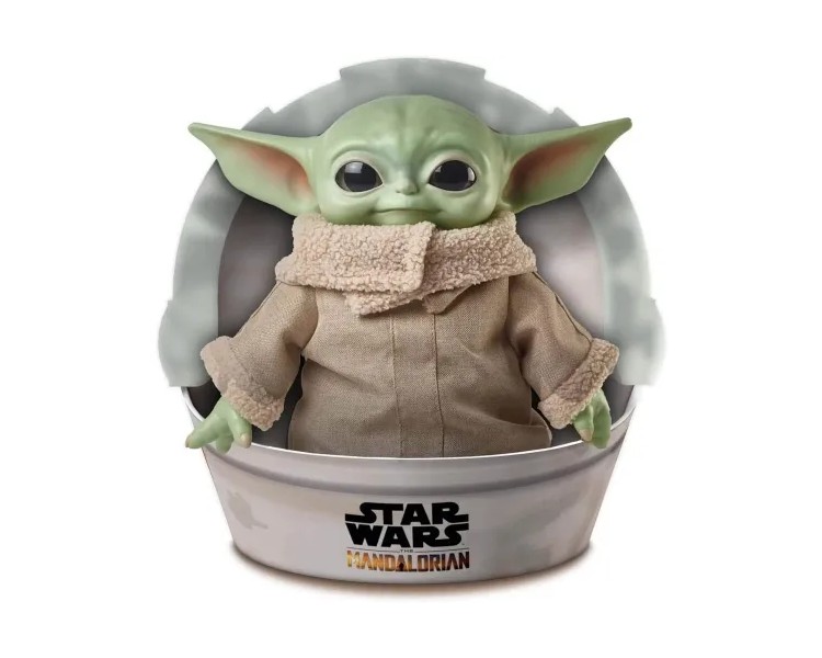 Peluche Star Wars Mandalorian : Baby Yoda 28 cm