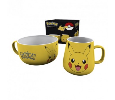 Pokemon Gift Set Colazione: Tazza/Ciotola Pikachu