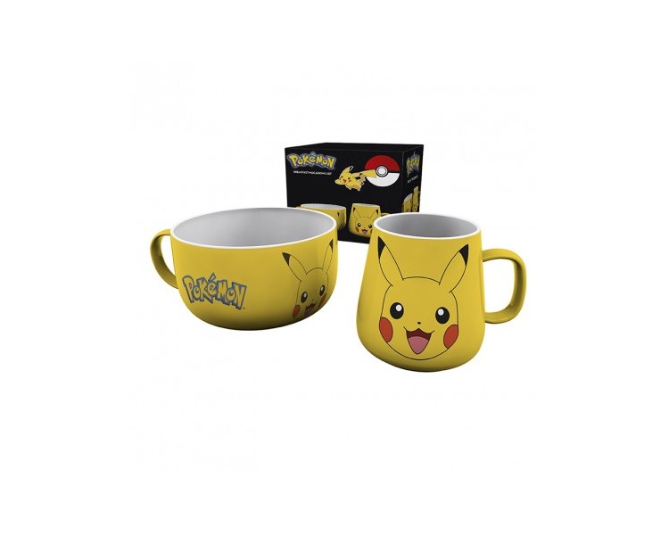 Pokemon Gift Set Colazione: Tazza/Ciotola Pikachu