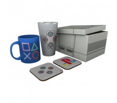 Playstation Pack : Bicchiere / Tazza / 2 Sottobicchieri