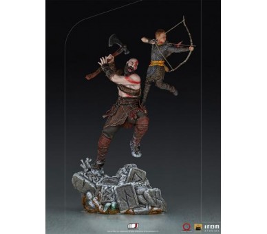 ST God Of War Kratos and Atreus 1/10 Art 33cm