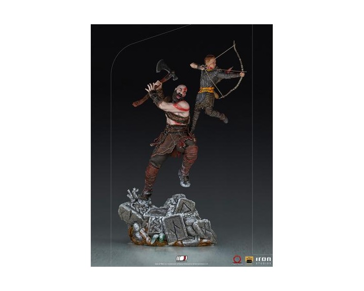 ST God Of War Kratos and Atreus 1/10 Art 33cm