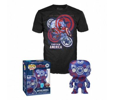 Funko POP! Tee (XL) Marvel: Captain America EXM Art Series