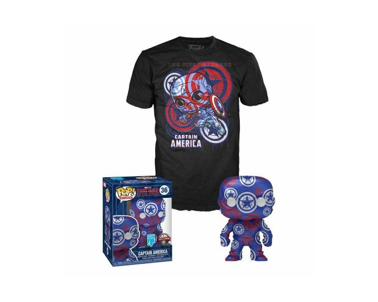 Funko POP! Tee (XL) Marvel: Captain America EXM Art Series