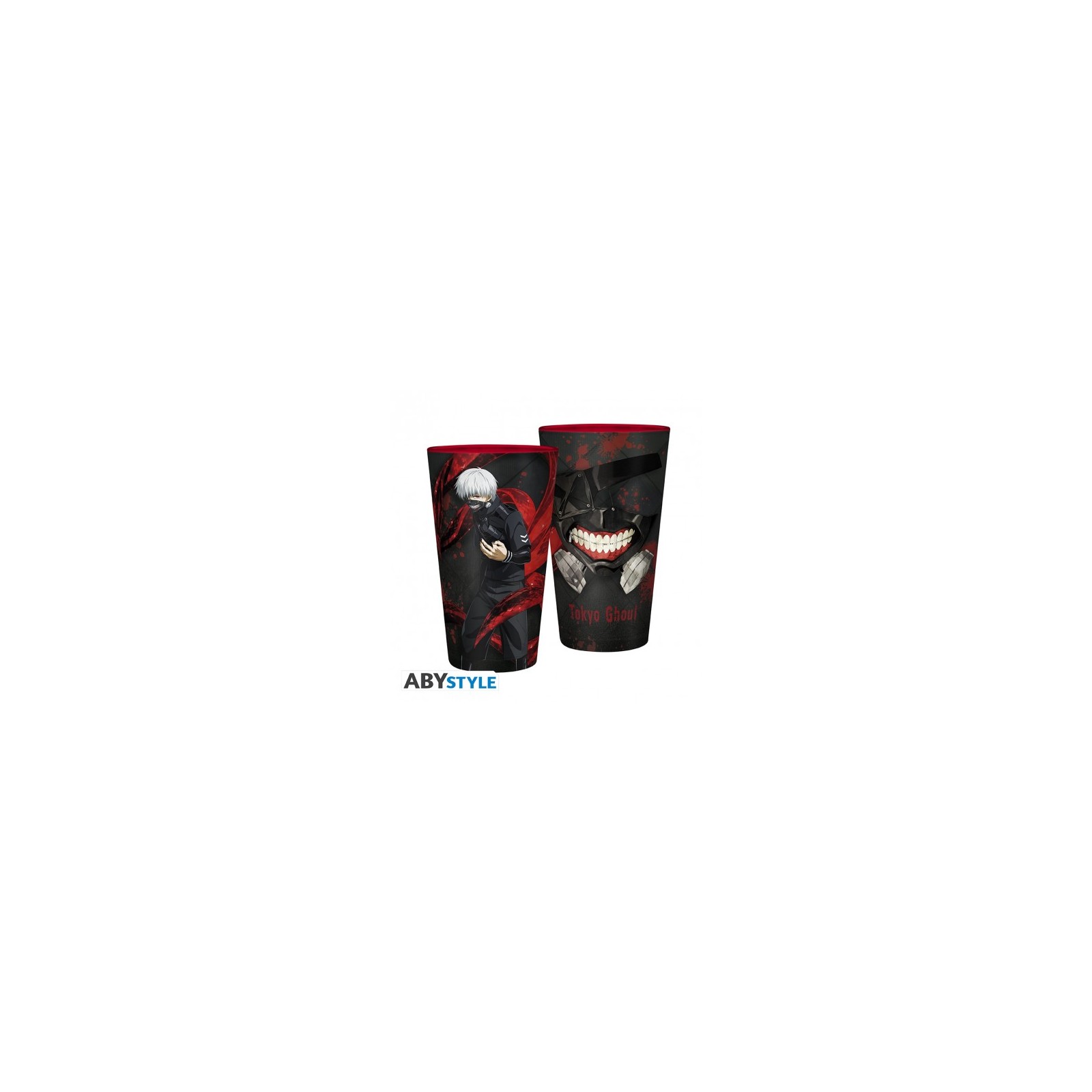 Bicchiere Tokyo Ghoul : Kaneki & Mask 400ml