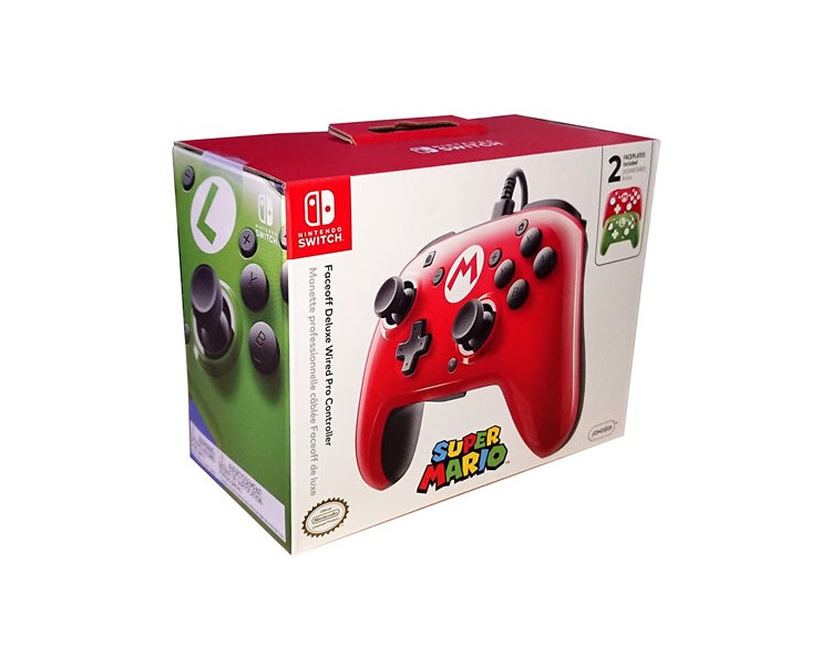 Switch Faceoff Controller Deluxe Mario Deluxe PDP