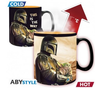 The Mandalorian Tazza Heat Change 460ml: Mando w/Child