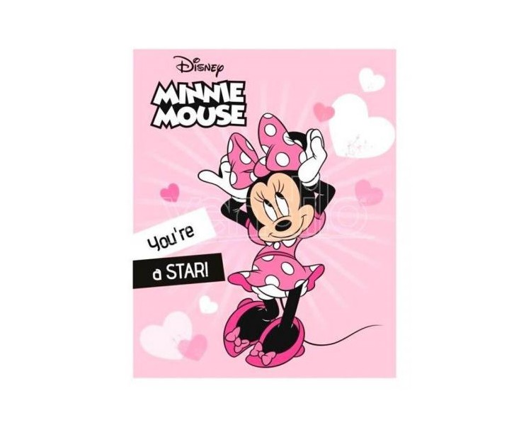 Coperta in Pile Disney : Minnie Mouse You're a Star