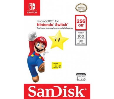 Micro SD Sandisk SDXC 256 GB Super Mario