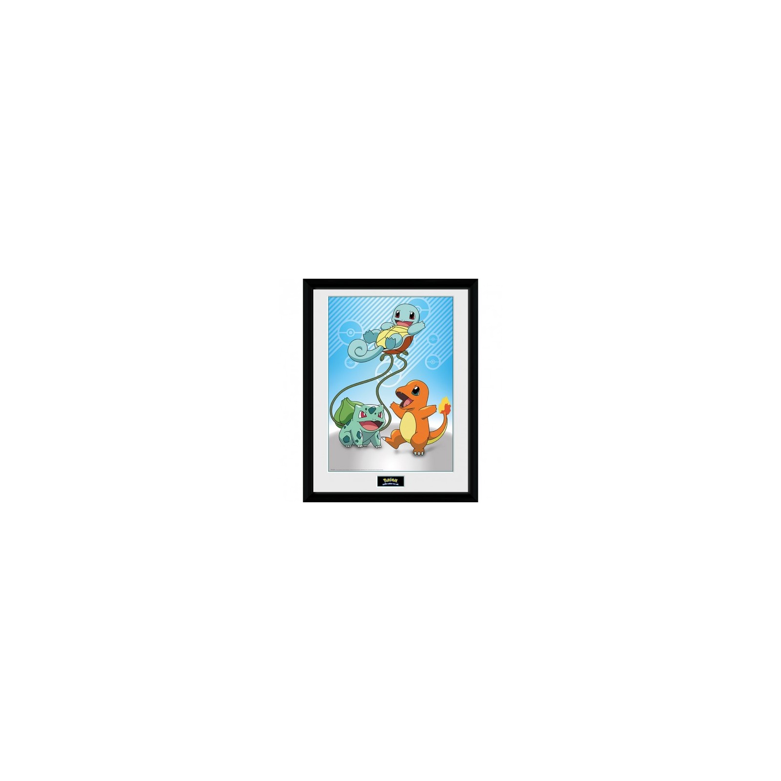 Pokemon Framed Poster - Kanto Starters