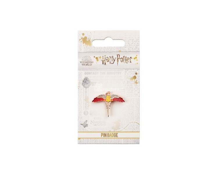 Harry Potter Rose Gold Plated Fawkes Pin Badge